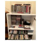 Music, a lot of CDs and cassettes