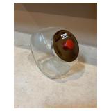 Glass candy/cookie dish with lid