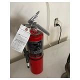 Charged fire extinguisher