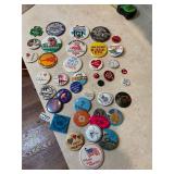 40- assorted pins / buttons