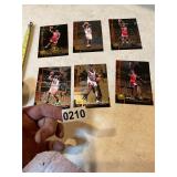 6- Michael Jordon cards 3 x 4 1/2