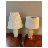 2- table lamps