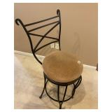 Metal swivel bar stool