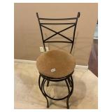 Metal swivel bar stool