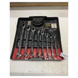 8 piece ratcheting wrenches 5/16- 3/4