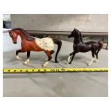 2- Breyer stamped horses - sizes in pics