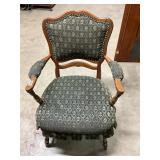 Wood and fabric chair