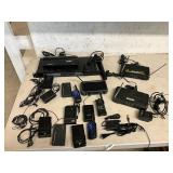 Lapel mics, cordless mic, receivers- all