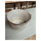Galvanized bucket/ tub