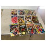 12 assorted comic books