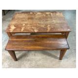 Vintage wooden kids picnic table