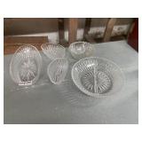 5 clear dishes