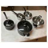 Pots pans and lids