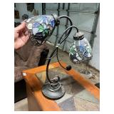 Dual lead glass lamp