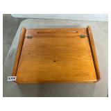 Wood flip top lap writing desk