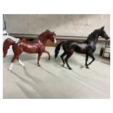 2- Breyer stamped horses - sizes in pics