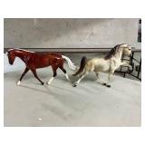 2- Breyer stamped horses - sizes in pics
