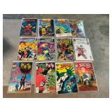 12- assorted comic books