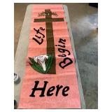 Church / Christian flag made of Fabric.