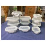 11 glass lock containers with lids