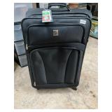 Large black rolling suitcase