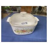 Corning 3 quart dish with lid