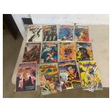 12 assorted comic books