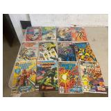 12 assorted comic books