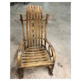Vintage wooden rocking chair