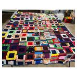 Hand Sewn quilt topper 70 x 98