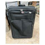 Large black rolling suitcase