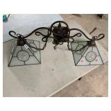 2 globe light fixture