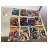 12 assorted comic books