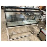 Large aquarium with metal stand