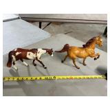 2- Breyer stamped horses - sizes in pics