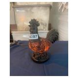 Small rooster lamp