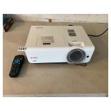 Eiki projector with remote and screen