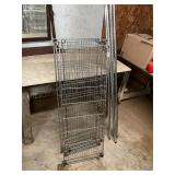 4 shelf metal chrome rack shelf