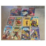 12 assorted comic books