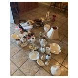 Vases, serving dishes, pitchers, shades- all decor