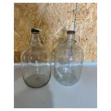 2- 1 gallon glass jugs
