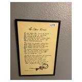 Framed Calligraphy The Cotton Farmer