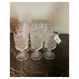 12 crystal stemware glasses