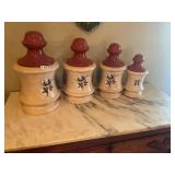 4 piece cotton canister set