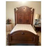 Gorgeous Antique Walnut Full size bed circa 1790s