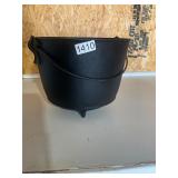 Cast iron footed pot