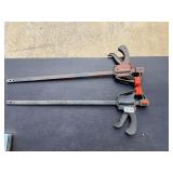 2- 18 inch bar clamps
