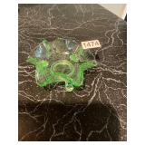 Carnival green footed dish