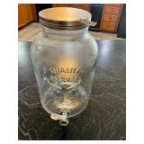 Glass beverage dispenser