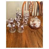 Cotton jars, and cups (glass)